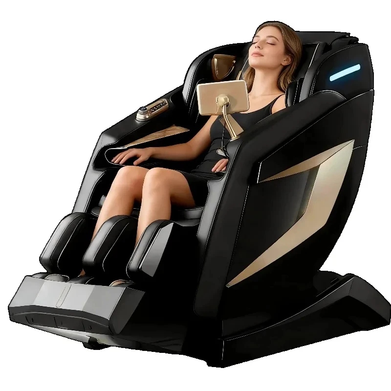 Full Body Massage Chair with Zero Extended Footrt SL Track Yoga Stretch Foot Rollers and Heating