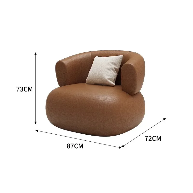 Modern Internet celebrity beauty salon curved sofa clothing store reception hotel rest area office meeting guests special-shaped