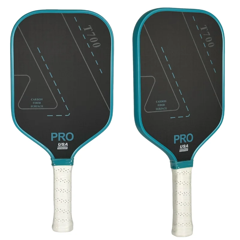 T700 Carbon Fiber Pickleball Paddle, Carbon Friction Surface, Polymer Honeycomb Core, Enhanced Power, Spin and Control, 16mm