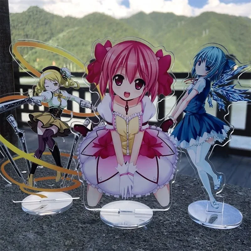 NEW  Puella Magi Madoka Magica  Kaname Madoka  Animation Cartoon Stand Xiaomi Hoba Asami Creative Peripheral Acrylic Ornaments