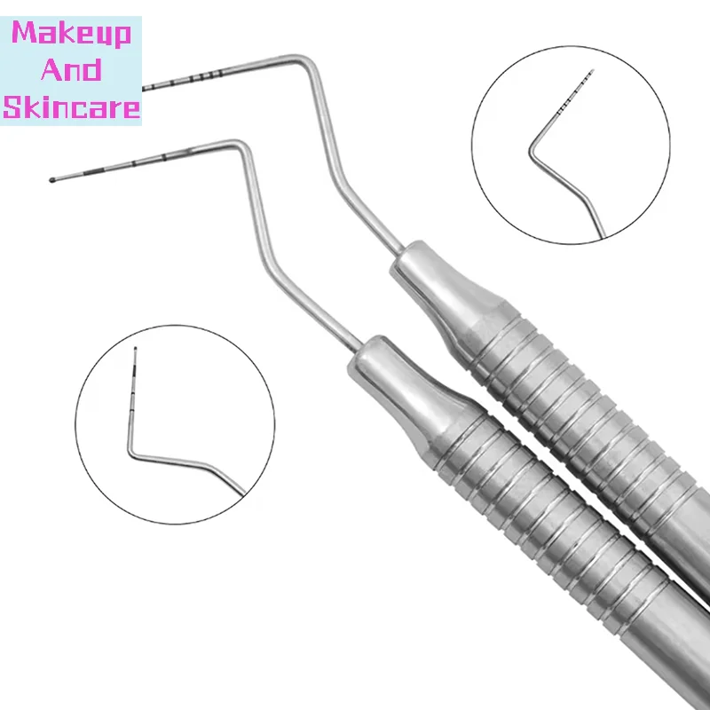 「Dental Stainless Steel Periodontal Probe With Scaler 1-10 1-15 Explorer Probe Instrument Tool Teeth Clean Hygiene Tools」