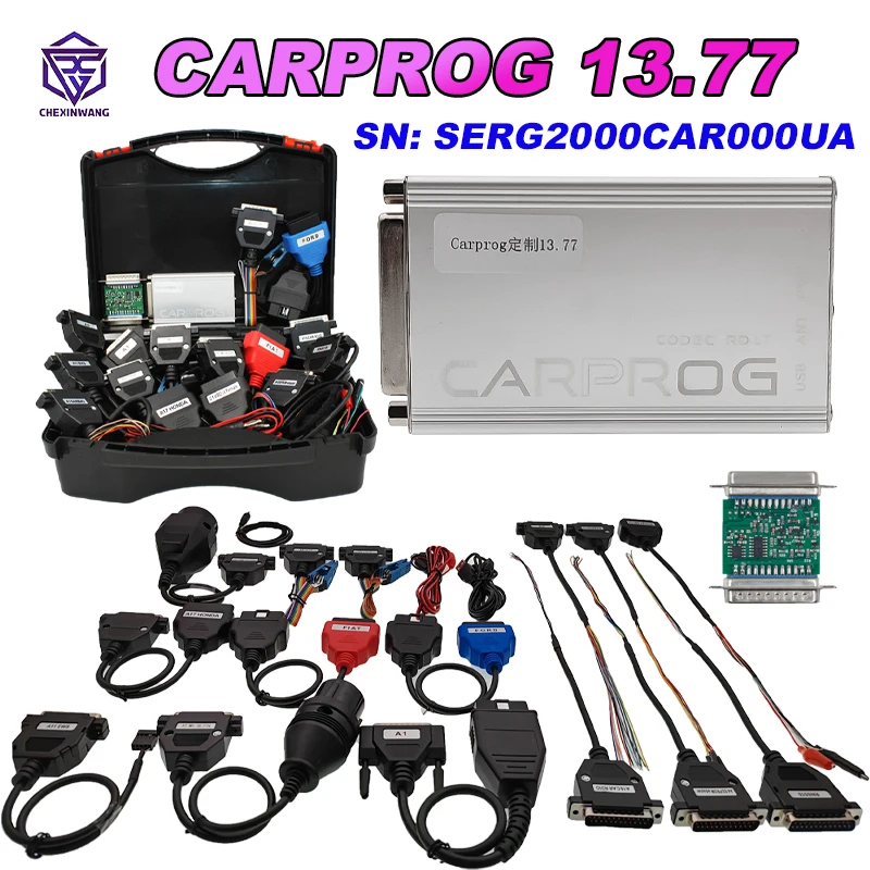 Online CARPROG V13.77 SERG2000CAR000UA Free Keygen Online Programmer for Airbag/Dash/IMMO/ECU Auto Repair ECU Chip Tuning Tool