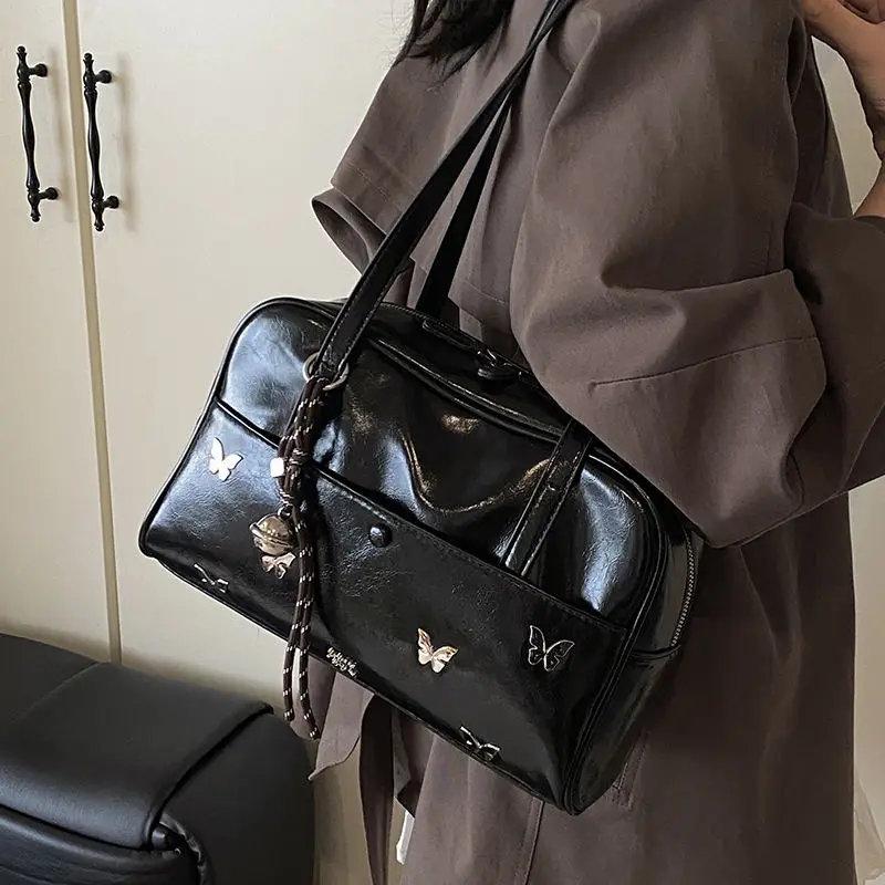 

Ladies Shoulder Bag 2025 New Fall and Winter Fashion Retro Shoulder Armpit Bag Simple Work Commuting Pillow Bag
