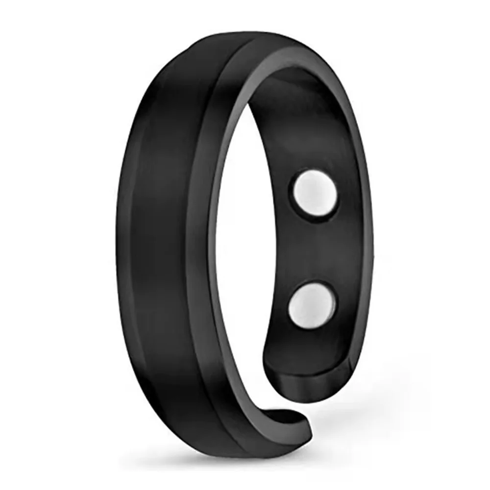 Trendy Magnetic Therapy Ring Women Men's Slimming Lymphatic Detox Magnet Open Finger Rings Anti Snore Health Care Gift Jewelry