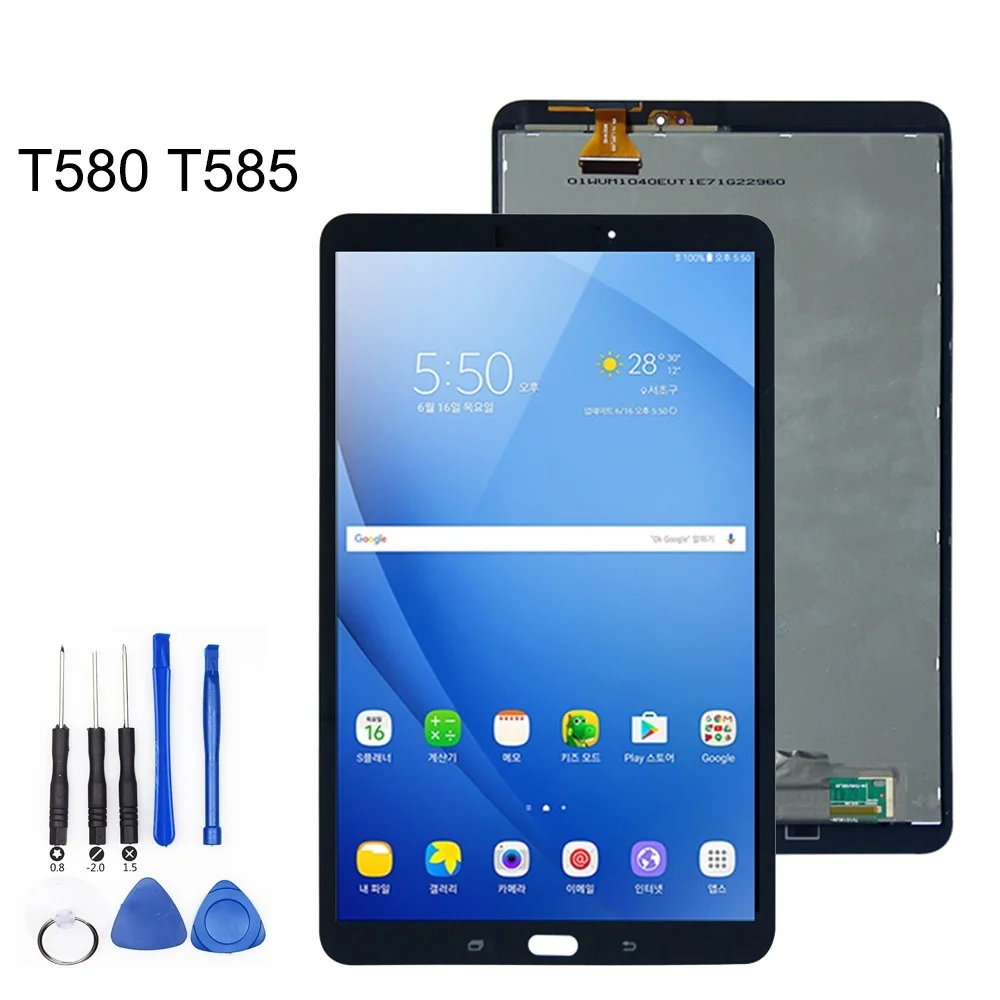 New Original LCD For Samsung GALAXY Tab A 10.1 T580 T585 SM-T580 SM-T585 Touch Screen Digitizer Assembly Panel Replacement T580