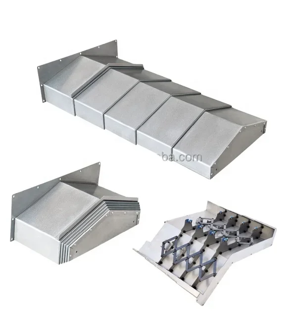 

CNC machine tool accessories stainless steel accordion type protective telescopic cover armor bellows cove