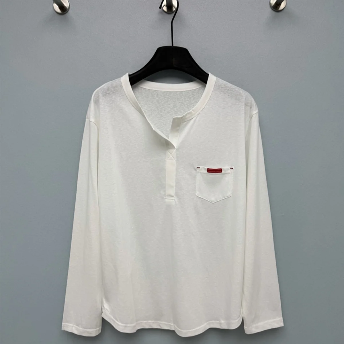 2026 high-quality women's simple small pocket contrasting ribbon design with loose base top--2026010214