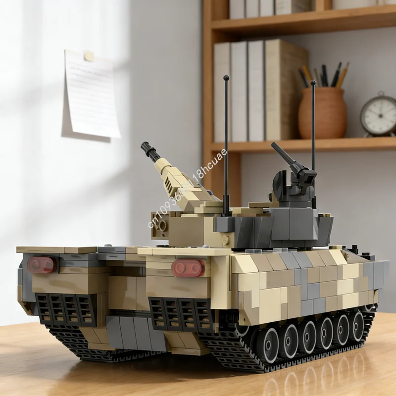 

974 детали MOC KF Lynx, немецкий индивидуальный боевой танк Rheinmetall, модель для сборки, игрушка, подарок на Рождество, архитектурный конструктор, креативная идея для самостоятельной сборки