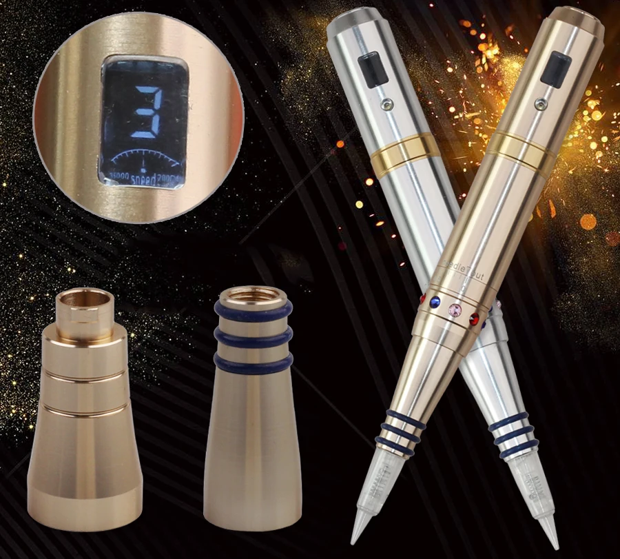D30 Wireless Permanent Makeup Machine Micropigmentation Microblading Pen Eyebrow Tattoo Kit With Battery Cartridge Needle