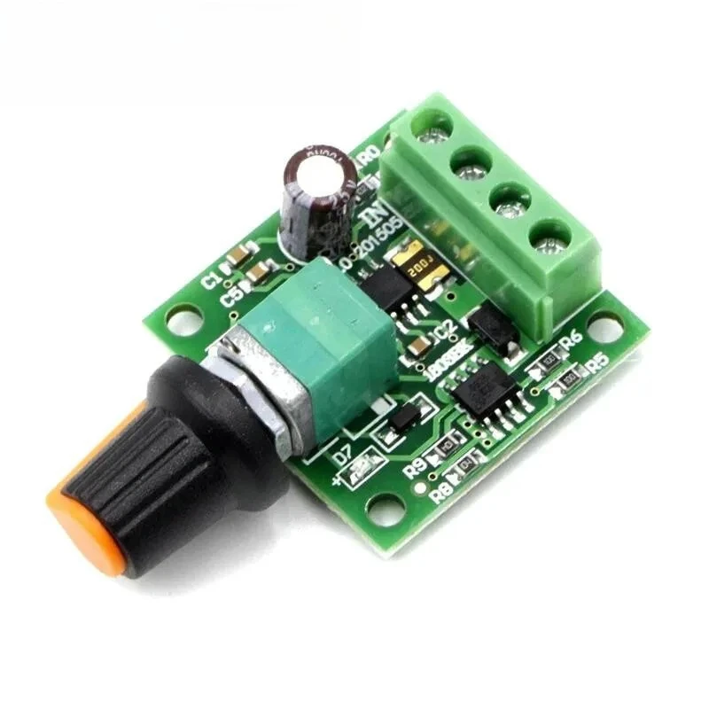 For DC 1.8V 3V 5V 6V 12V 2A PWM Motor Speed Controller Low Voltage Motor Speed Control Switch PWM Adjustable Drive Module