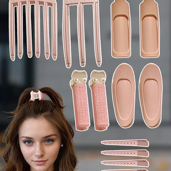 1/2/13Pcs Women's Simple High Skull Hair Accessories Fluffy Hairpin Side Bangs Makeup Styling Seamless Duckbill Hairpin