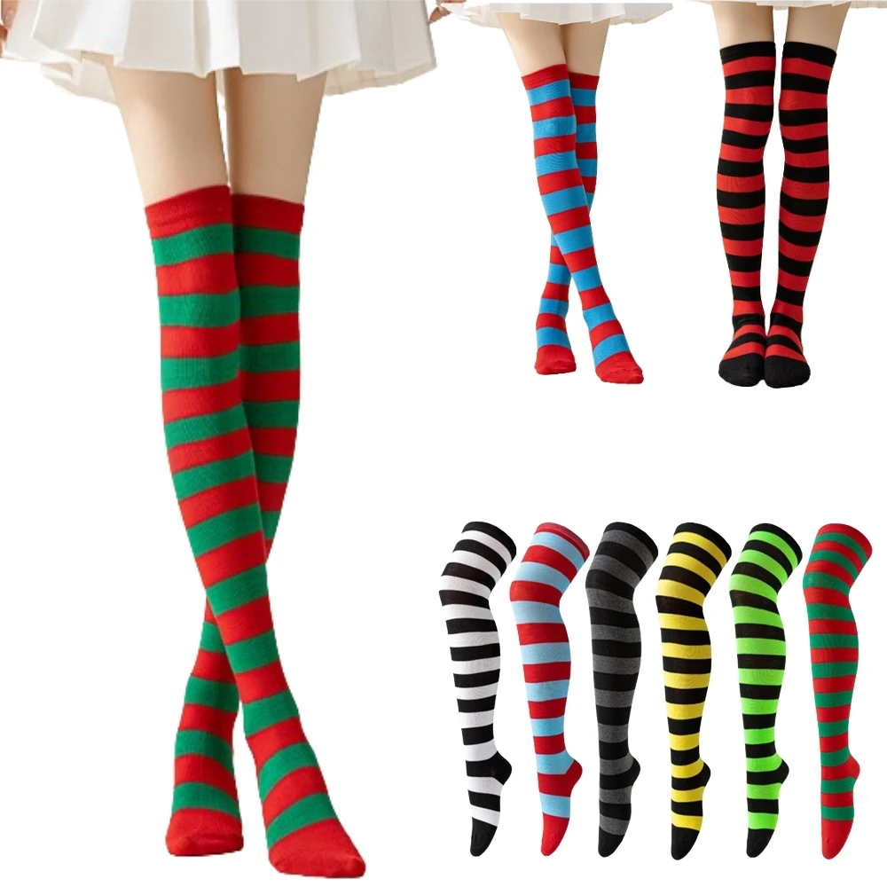 Calze Lunghe Da Donna Sopra Il Ginocchio CISMARK - A Righe, Morbide, Tubolari, 3/6 Paia, Per Stivali E Costumi