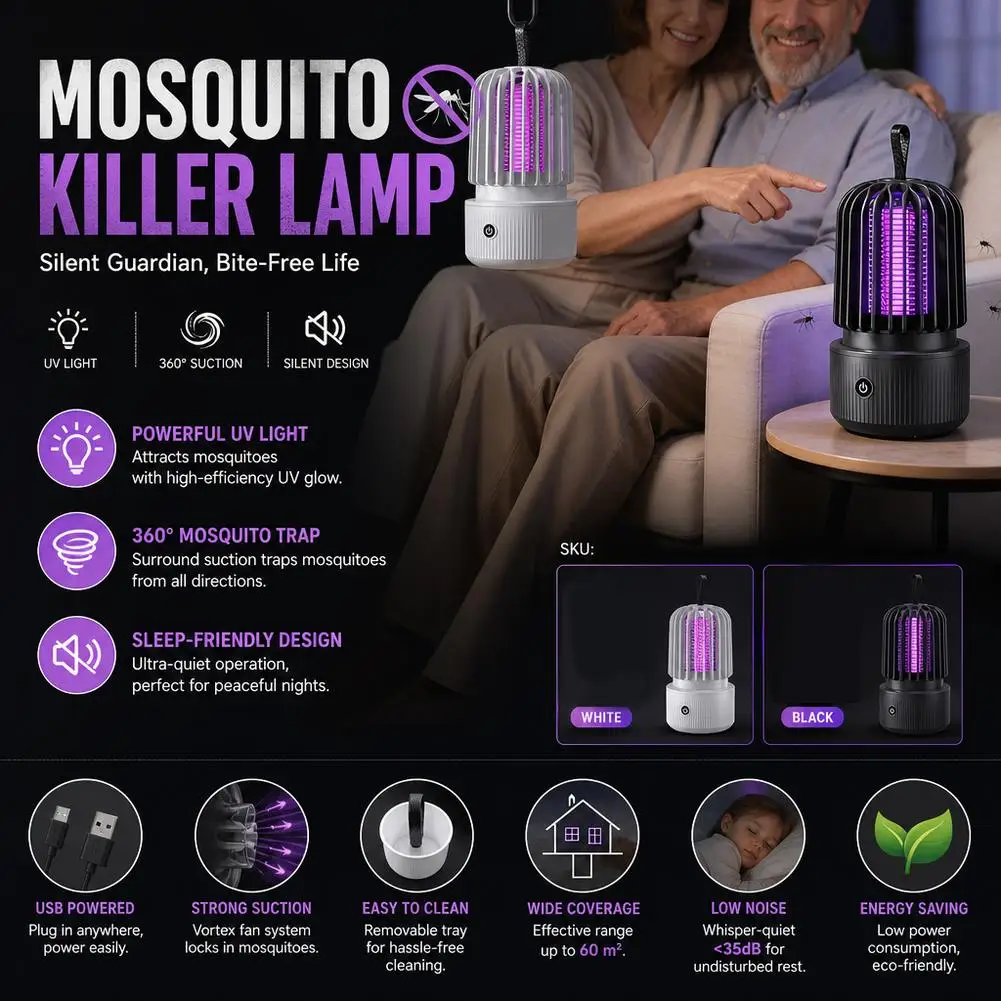 Electric Mosquito Killer Lamp Automatic Mosquito Killer Lamp Eliminate Mosquitoes Tools Summer Supplies Mosquito Attractant Repe