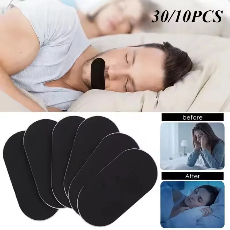 30/60Pcs Anti Snoring Mouth Tape for Better Sleeping Mouth Strips Reduce Mouth Dryness Medical Grade Nose Breathing Stickers