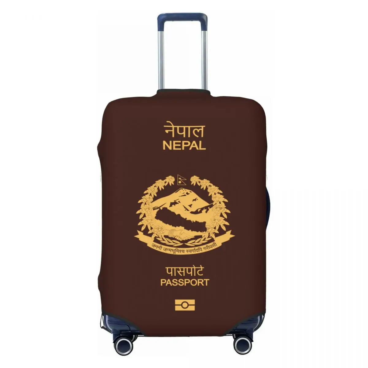 

Custom Nepal Passport Luggage Cover Protector Cute Travel Suitcase Protective Cover for 18-32 Inch