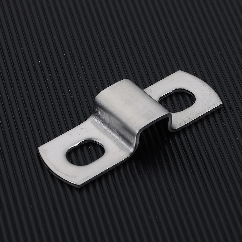 Saddle Clip Horseback Hose Clamp M-shaped U-shaped Square Rectangle Fastening Buckles Ohm Tube Card 304 Stainless Steel