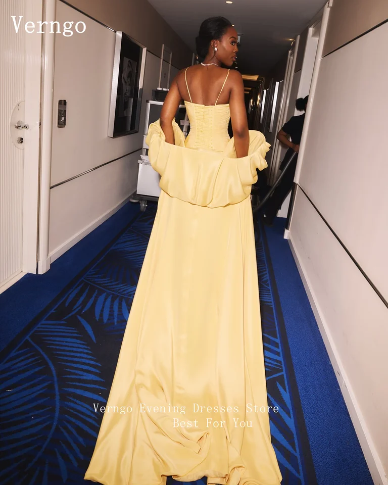 Verngo Yellow Satin Evening Dress Spaghetti Straps Mermaid Formal Occasion Dresses Cape Elegant Celebrity Party Dress Customized - AliExpress 320 Verngo Yellow Satin Evening Dress Spaghetti Straps Mermaid Formal Occasion Dresses Cape Elegant Celebrity Party Dress Customized - AliExpress 320