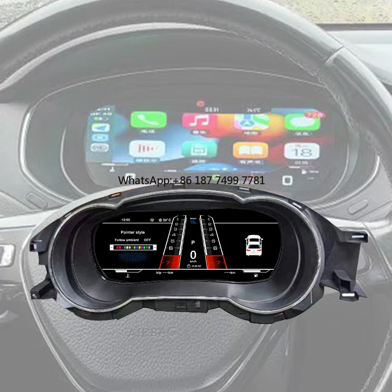 

Full LCD Screen Latest Original Car Digital Cluster Instrument Speedometer Panel for . Jetta Mk6 2005-2017 Screen LCD Dashboard