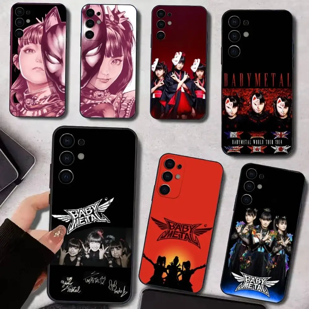 

Japanese Idol B-BabyM-metal Phone Case For Samsung S25,S24,S21,S22,S23,S30,Ultra,S20,Plus,Fe,Lite,Soft Black Cover