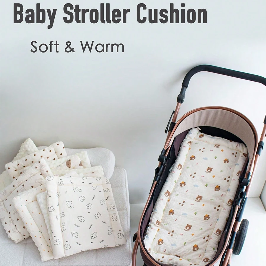 Newborn Baby Stroller Seat Cushion, Baby Soft Mattress, Children's Stroller Car Seat Cushion, Children's Stroller Accessories, Baby Holiday Gift