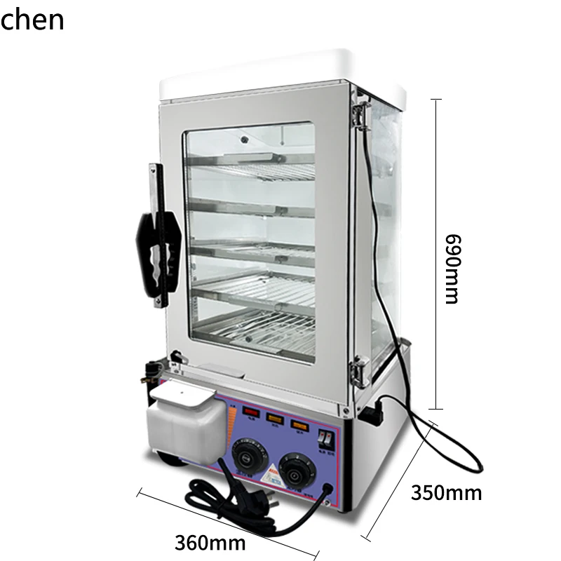 

HXL steamed buns machine steamed buns cabinet commercial desktop small glass steamer automatic steamed buns machine