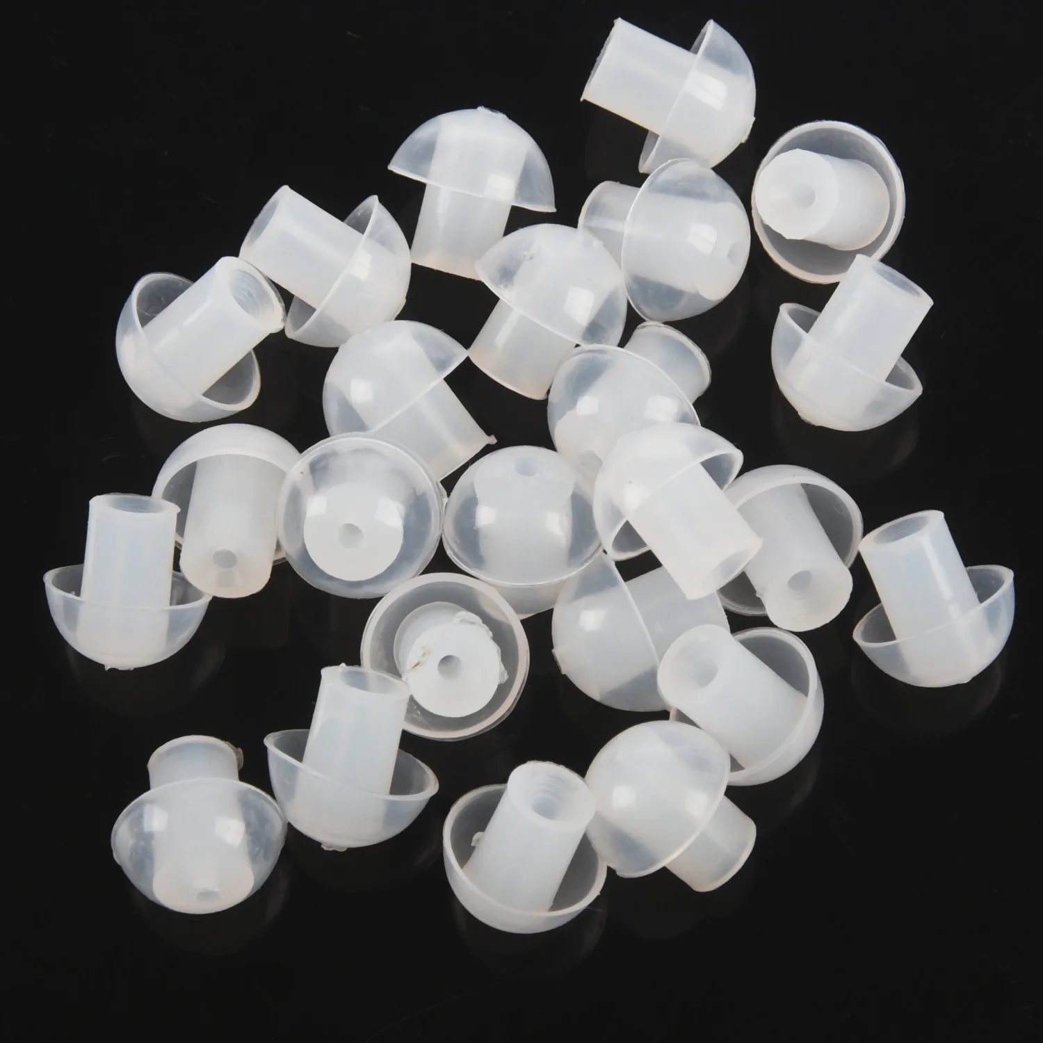 Cogumelo Silicone In-Ear Earbuds, Ear Bud para rádio fone de ouvido, 20pcs
