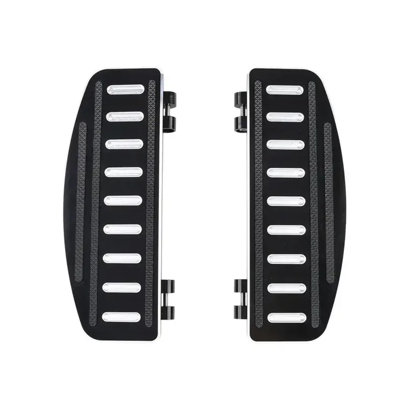 Motorcycle Parts Rider Footboard Inserts For Harley Touring Electra Road Glide 1986-up Trike FLD FLHT FLSTF FLD FL Softail