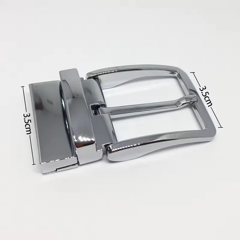Zinc Alloy Belt Buckles for Men, Metal Pin Buckle for Belt Head, DIY Leather Craft, Hardware Accessories, 35cm