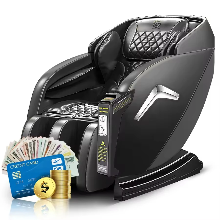

Best Seller Massage Products Chair Massage Sofa Coin Message 4D Sl Track Full Body Electric Zero Gravity Vending Massage Chair