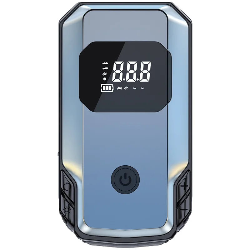 Для аварийного запуска автомобиля, 12 В, автомобильный стартер с беспроводным воздушным насосом, портативный аккумуляторный усилитель, внешний аккумулятор, накачка шин