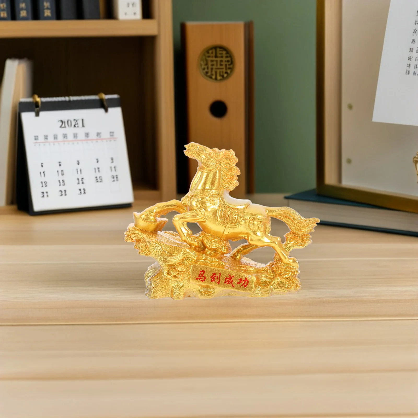 

Zodiac Horse Ornaments Chinese New Year Figurines Resin Craft Office Decor Statue Home Decorations Commodity