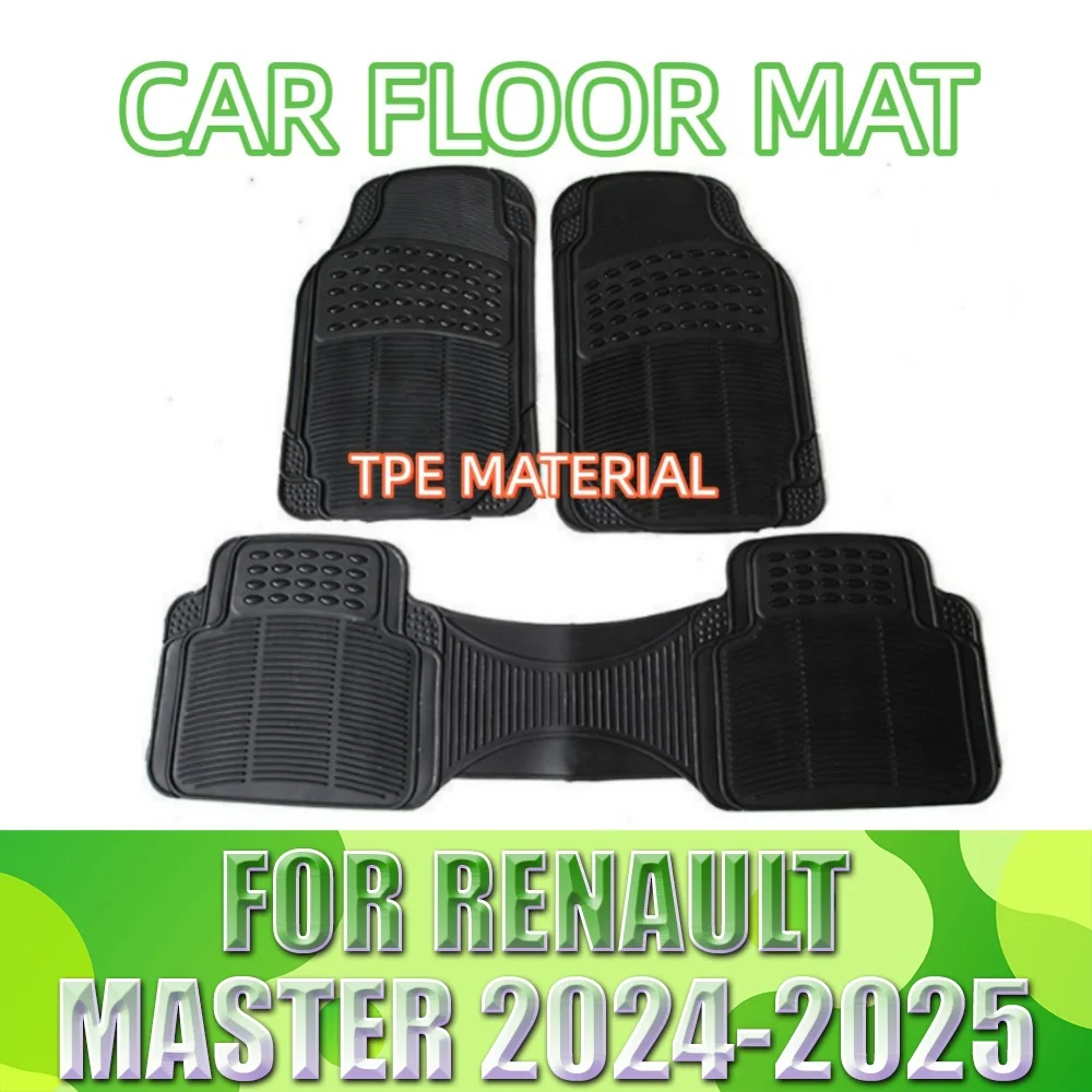 Tpe Material Car Floor Mats FOR Renault Master 2024-2025 Waterproof And Slip-Resistant, Durable And Stain-Resistant.