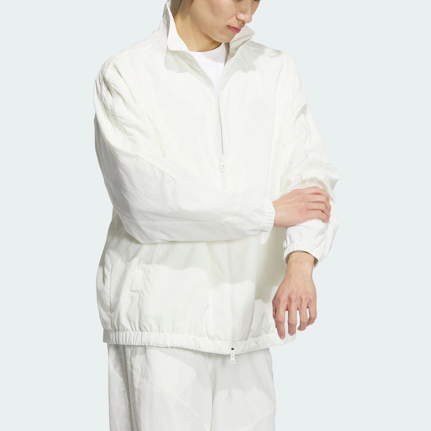 Adidas genuine new unisex water repellent stand up collar jacket JI6647