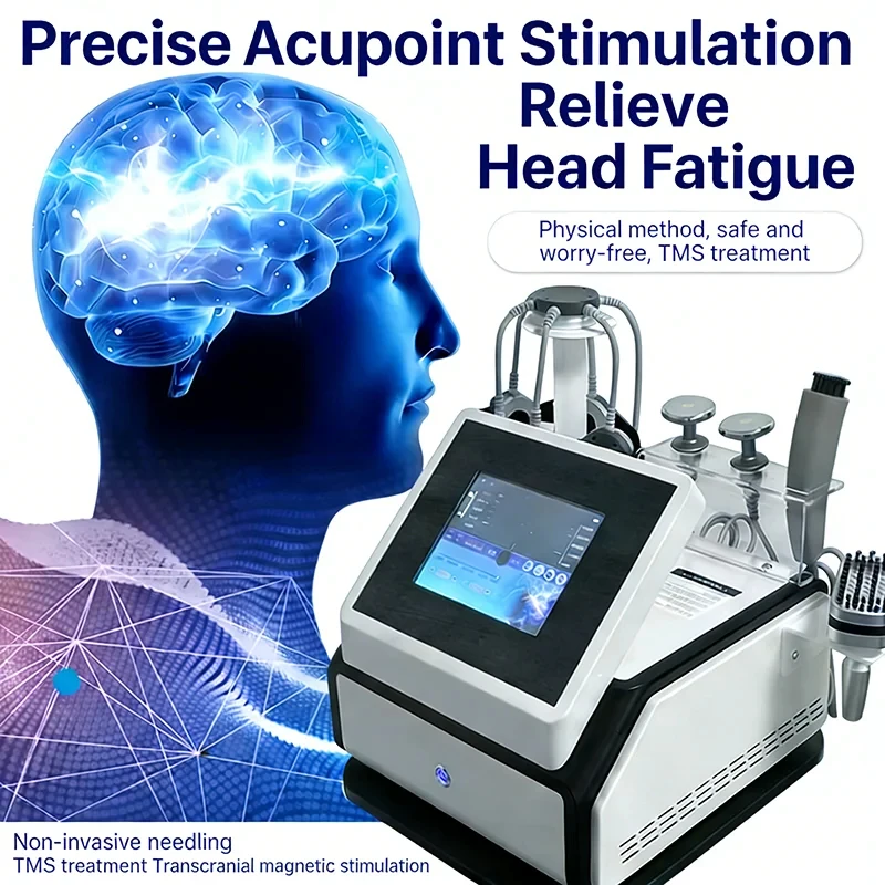 5D Magnetic Quantum Brain Anti-Aging Instrument Transcranial Magnetic Stimulator Head Massager for Meridian Dredging Health Care