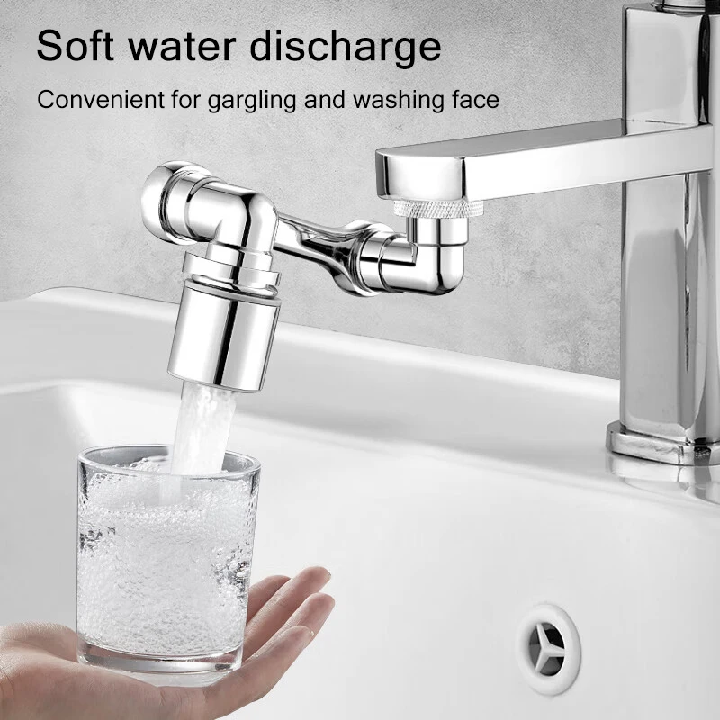 1080 ° Universal Rotation Wasserhahn Extender Wasserhahn Düse Dual Outlet Mode verlängern spritzwasser geschützte Rotary Bubbler Küche Bad