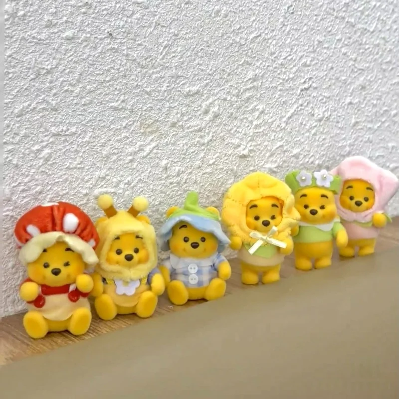 

In Stock Original MINISO Disney Winnie The Pooh Heartbeat Garden Blind Box Anime Characters Are Cute Holiday Toys Gifts