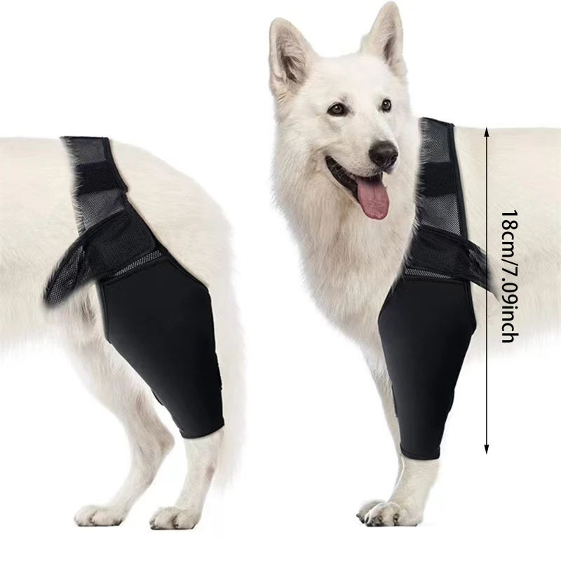 Pet Knee Pads For Joint Injury Recovery Legs Protector Dog Thigh Brace Wrap Adjustable Support Belt Post-operative Fixation