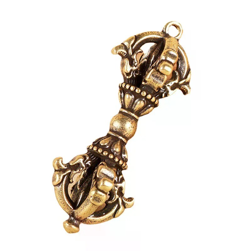 Ornament Tibetan Handcraft Buddhist Copper Five Shares Dorje Vajra Pestle Key New