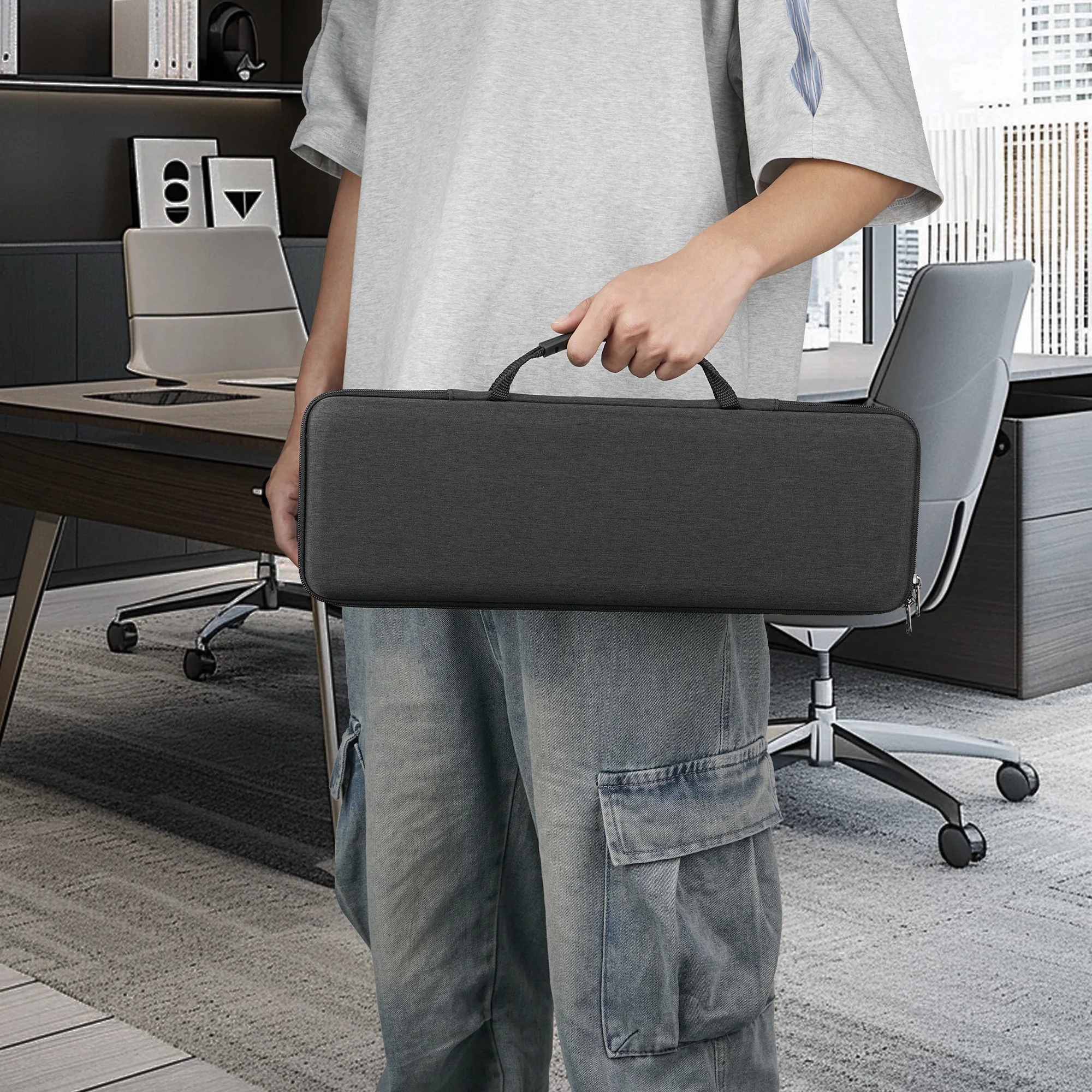 Geekria Full Size Keyboard Case Ersatz für Logitech MX mechanische kabellose beleuchtete Performance-Tastatur (grau)