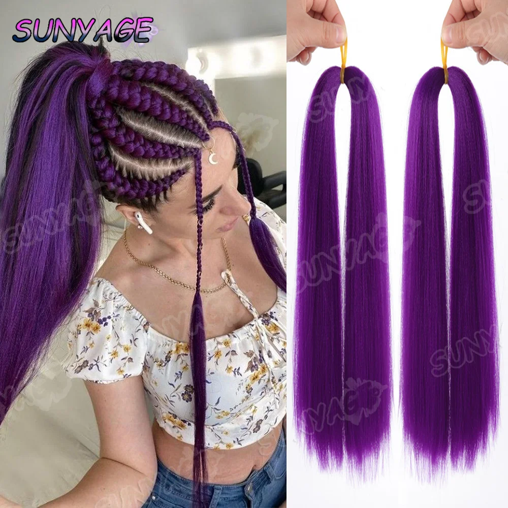 Purple Braiding Hai… - image
