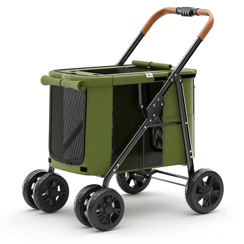 

Multiple pet strollers large dog trolley cart folded large space Multifunctional trolley case with wheel bearing 30kg for travel