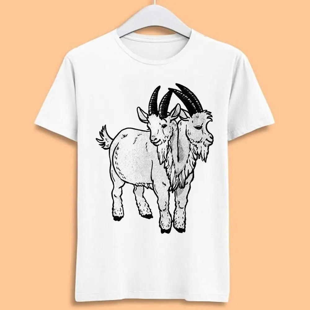 Two Headed Goat Weird Unusual Oddities Freak Show Meme Funny T Shirt Style Gamer Movie Music Top Adult T1605