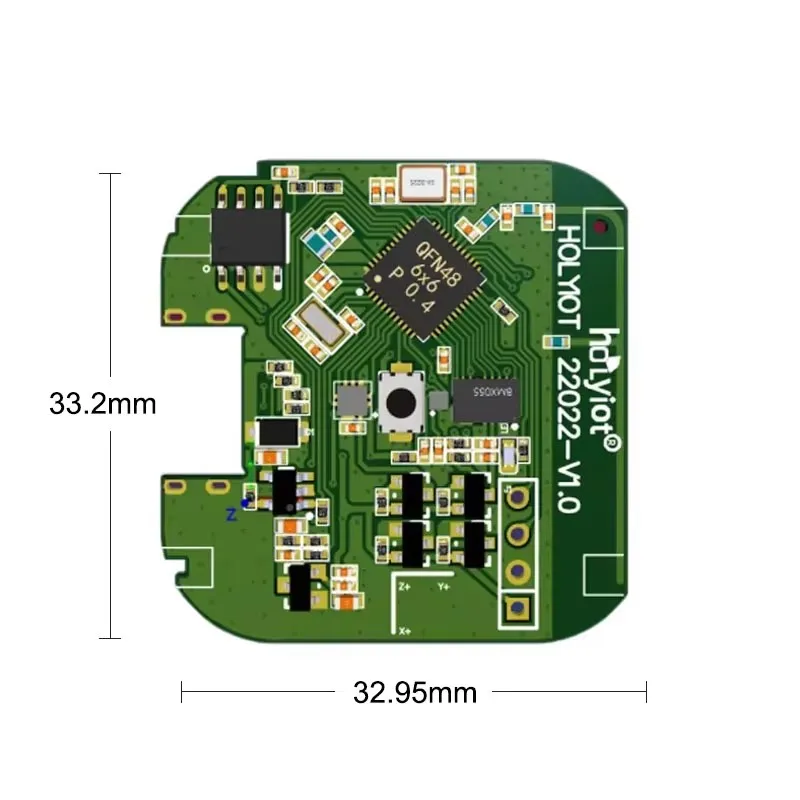 Bluetooth-Haltungsortungsdetektor mit 9-Achsen-Sensor, hochpräziser BLE-Bewegungshaltungssensor, Echtzeit-Quaterzungsdatenausgabe