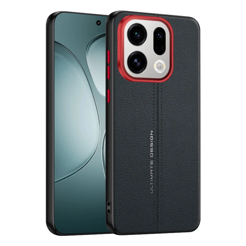 حافظة لهاتف OPPO Find X9 X8 Pro غطاء حماية صلب مضاد للسقوط من الجلد الفاخر لهاتف Find X8 Ultra X8s ممتص للصدمات #5