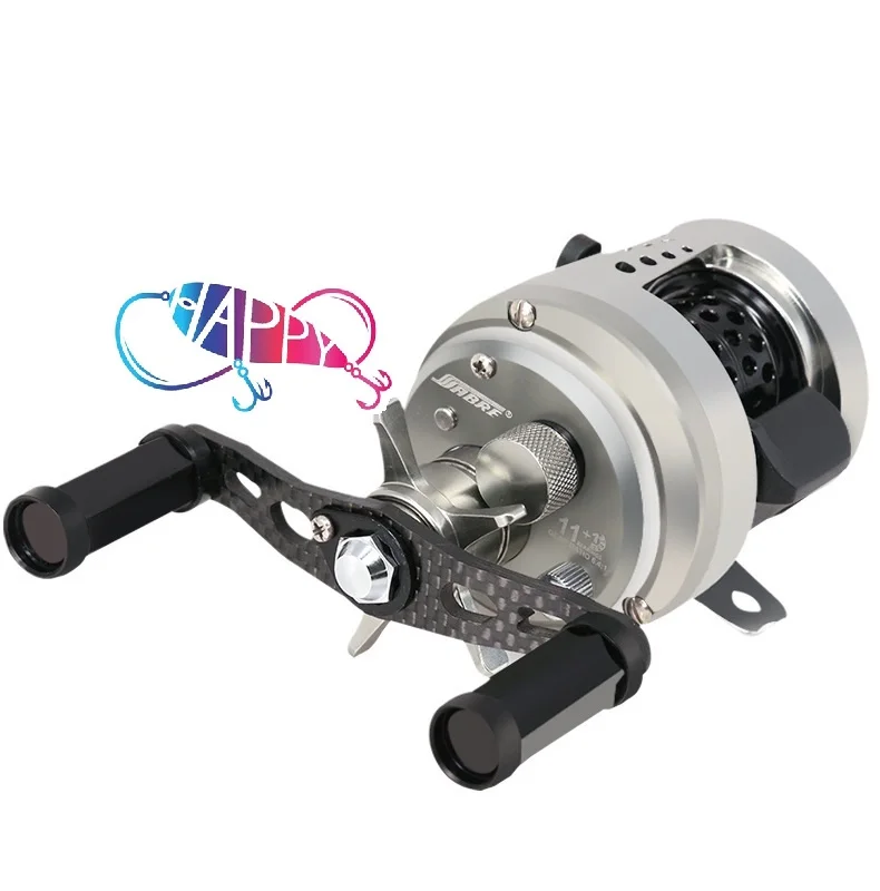 All Metal CAS MiNi Long-Range Fishing Reel Trolling 9+1BB 6.4:1 Gear Ratio Right Hand Freshwater Fishing Reel