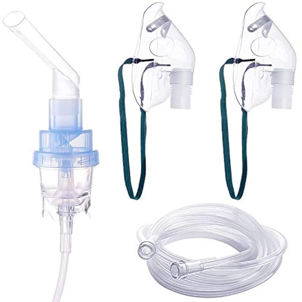 Adult Disposable Oxygen Mask Home Nebulizer Face Mask Tubing Concentrator Inhalation Accessories Adjustable Soft Transparent