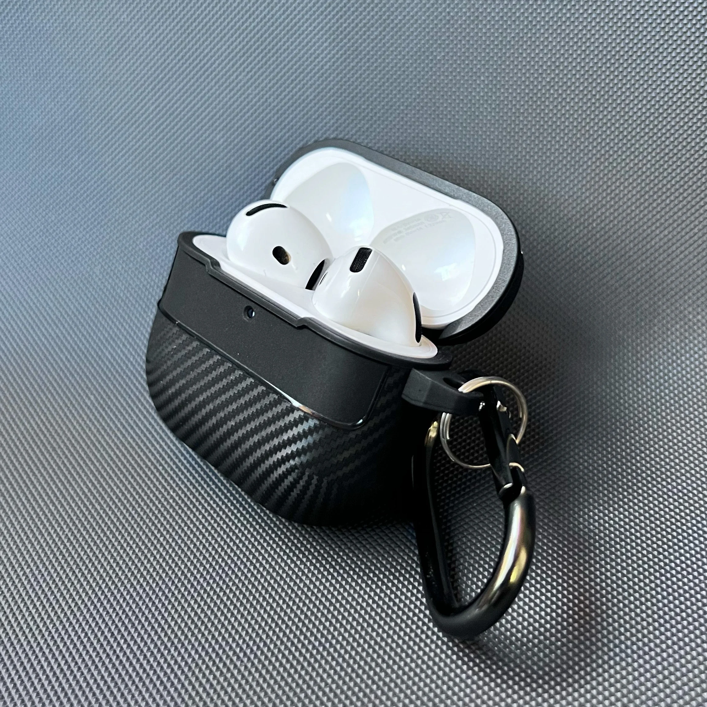 

For Airpods case Soft Carbon Fibre Texture for Airpods 4 Case Shockproof Cover Charging Box Bag Earphone Cases