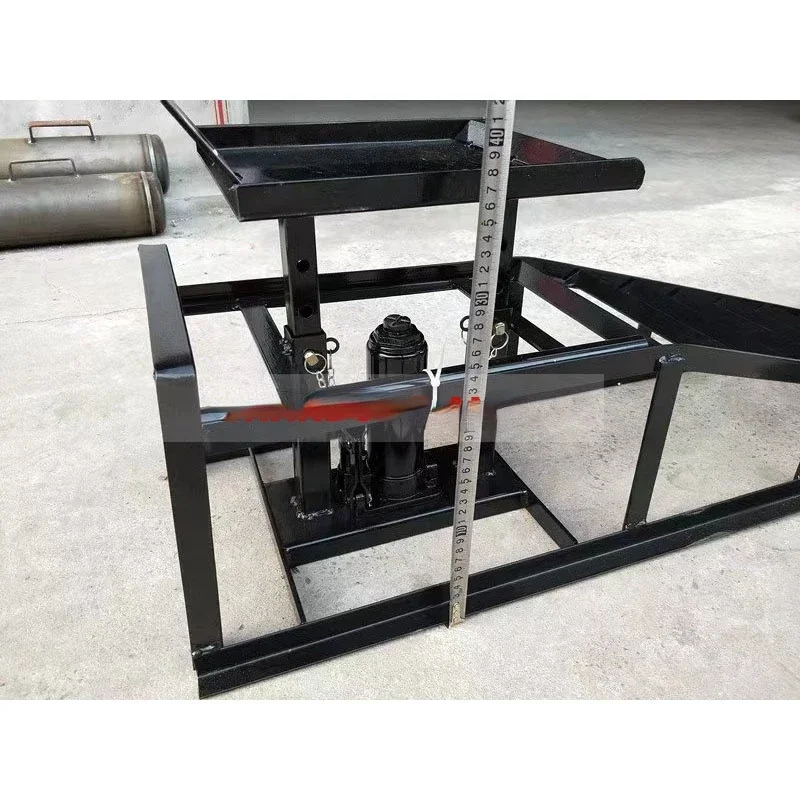 2000KGS Car Front Wheel Hydraulic Ramps With Auto Oil Changer Bracket Maintenance Chassis Elevation Bracket Lifting Platform