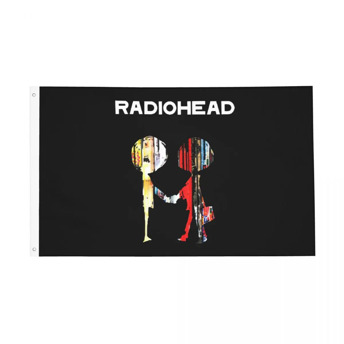 Radiohead Rock Music Flag Fade Proof Indoor Outdoor Banner All Weather Hanging Decoration