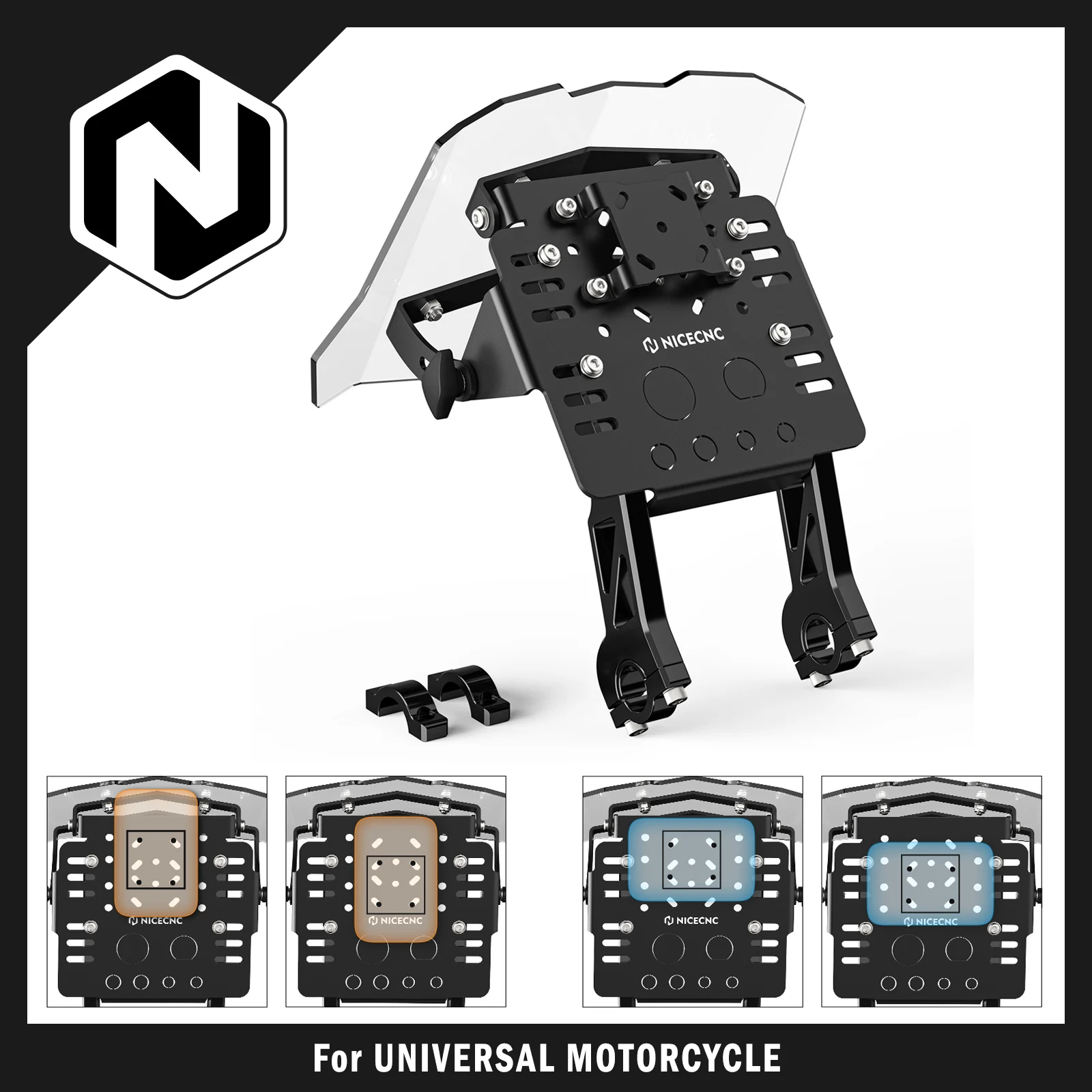 

NICECNC For Sherco SE250R SE 300R SE-F 250R 300R SEF450R Factory For Husaberg TE FE Motocross GPS Mount Bracket Mini Fairing Kit